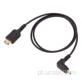 Micro HDMI angular para Mini Hdmi